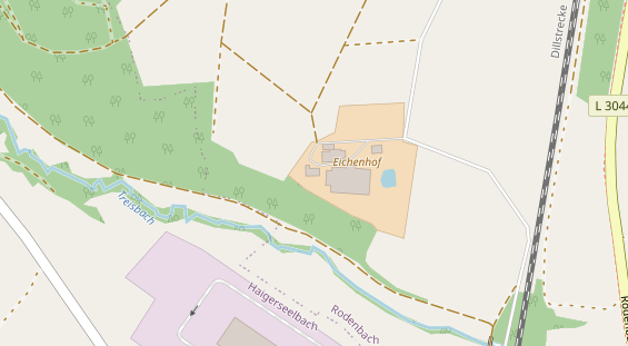 Pension auf Satellitenbild