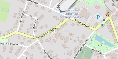 Pension auf Satellitenbild