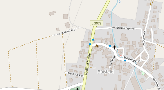 Pension auf Satellitenbild