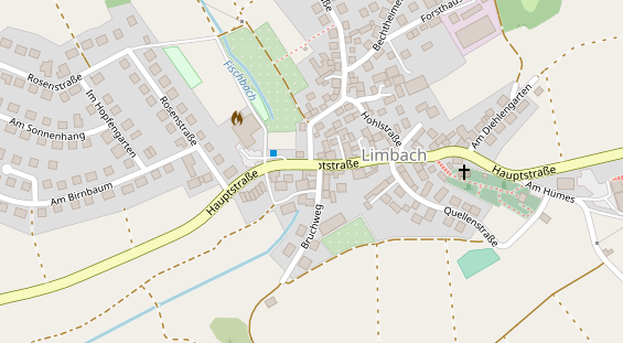 Pension auf Satellitenbild