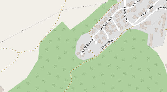 Pension auf Satellitenbild