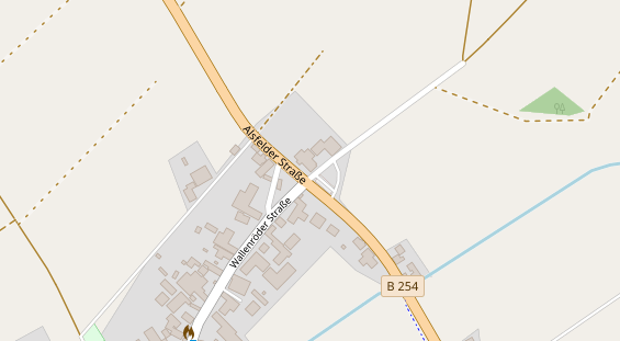 Pension auf Satellitenbild