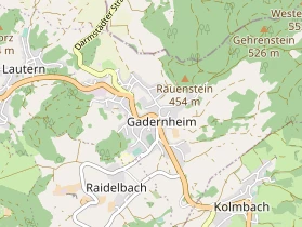 Pension auf Karte