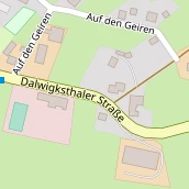 Pension auf Karte