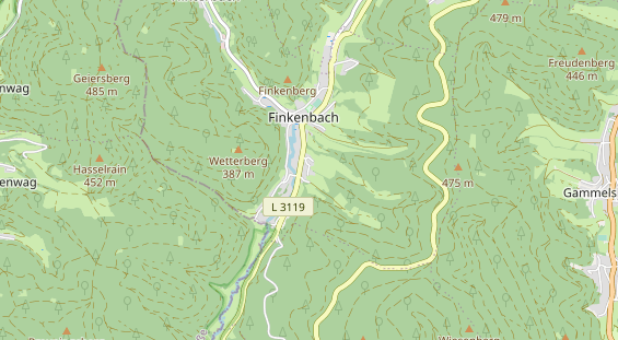 Pension auf Karte