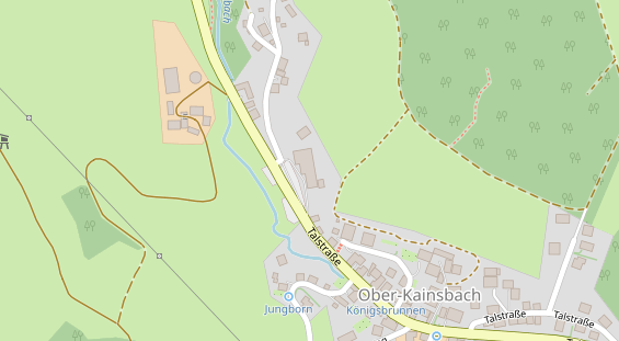 Pension auf Satellitenbild