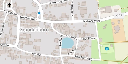 Pension auf Satellitenbild