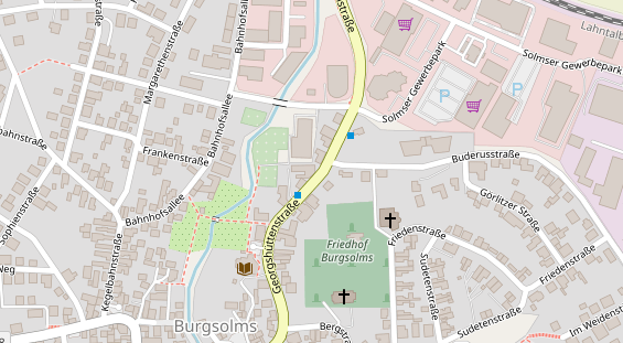 Pension auf Satellitenbild