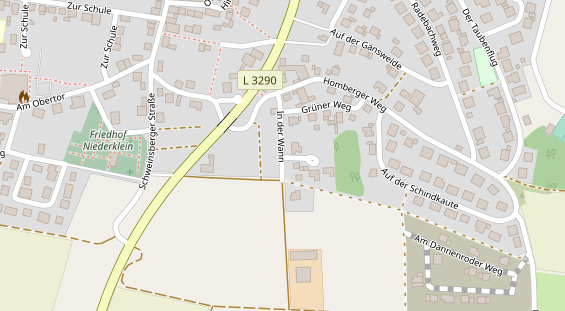 Pension auf Satellitenbild