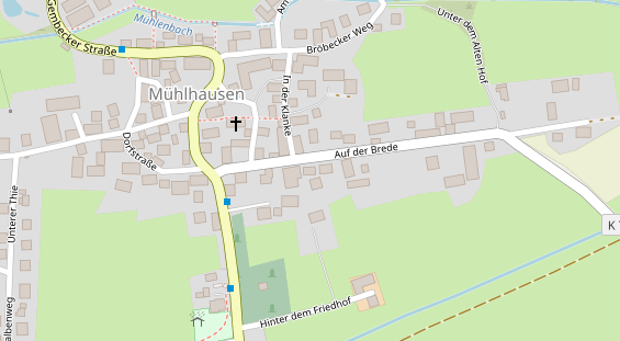 Pension auf Satellitenbild