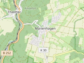 Pension auf Karte