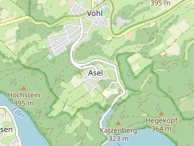 Pension auf Karte