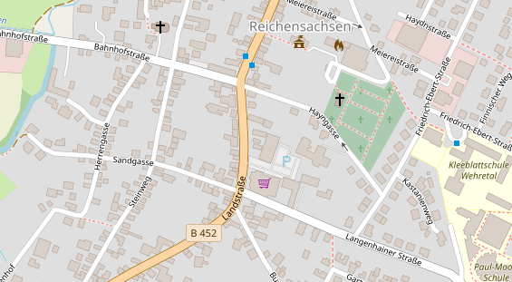 Pension auf Satellitenbild