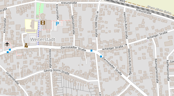 Pension auf Satellitenbild