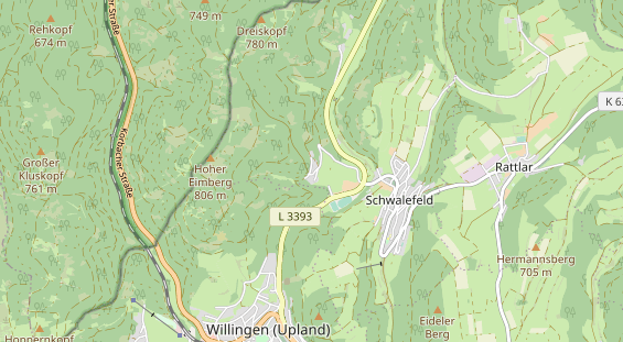 Pension auf Karte