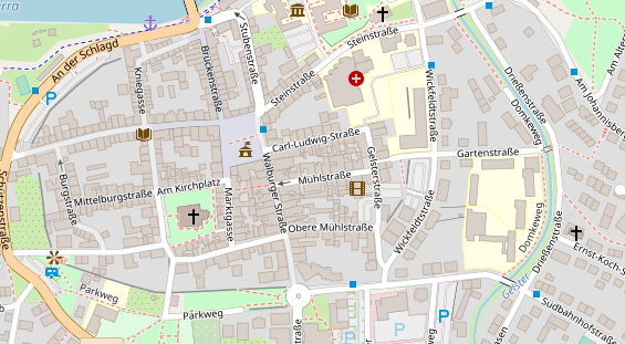 Pension auf Satellitenbild