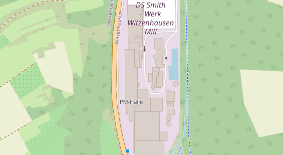 Pension auf Satellitenbild