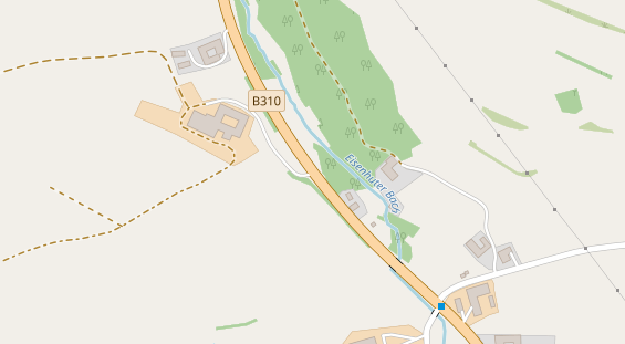 Pension auf Satellitenbild