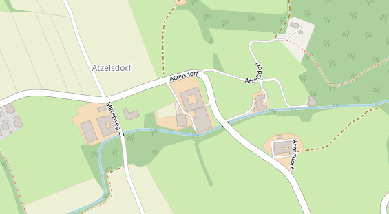 Pension auf Satellitenbild