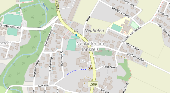 Pension auf Satellitenbild