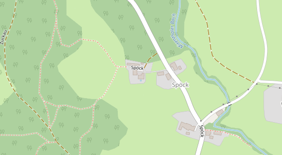 Pension auf Satellitenbild