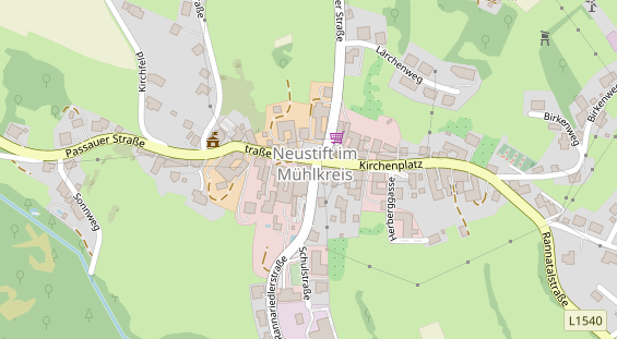 Pension auf Satellitenbild