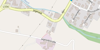 Pension auf Satellitenbild