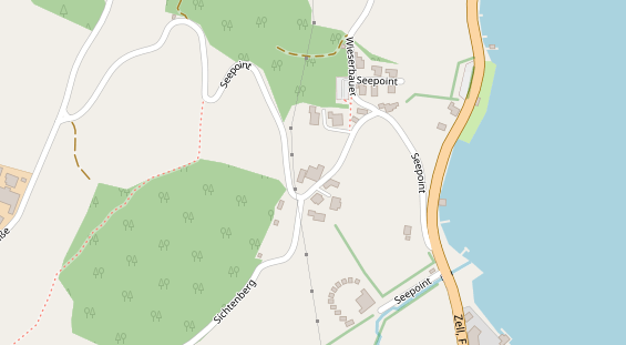 Pension auf Satellitenbild