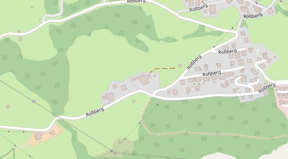 Pension auf Satellitenbild