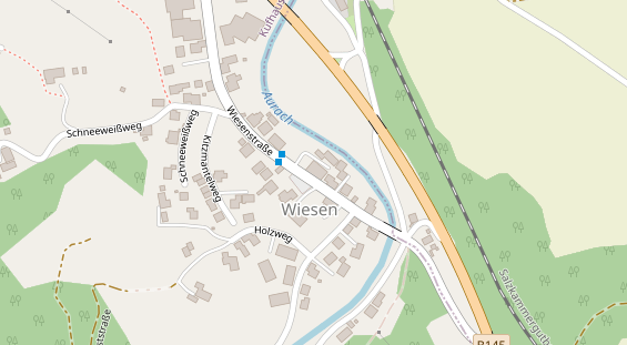 Pension auf Satellitenbild