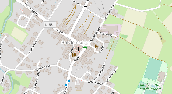 Pension auf Satellitenbild