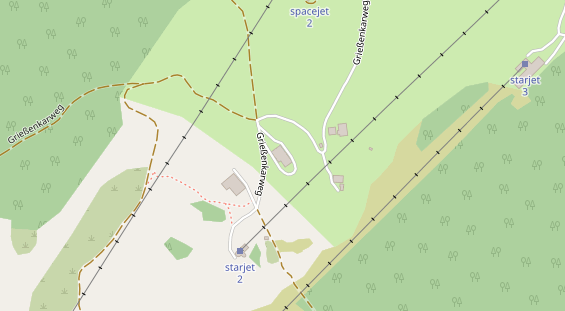 Pension auf Satellitenbild