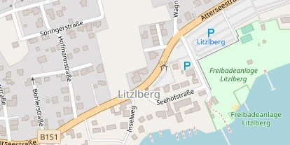 Pension auf Satellitenbild