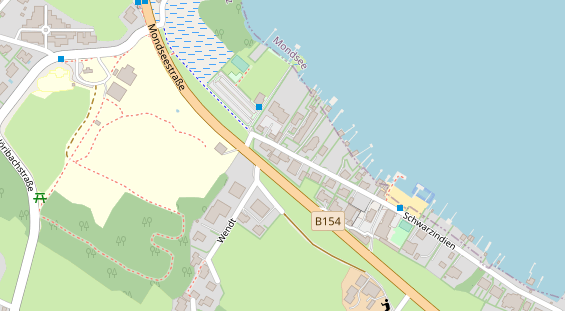 Pension auf Satellitenbild