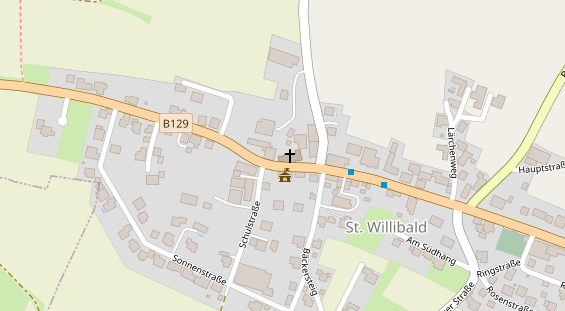 Pension auf Satellitenbild