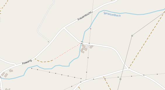 Pension auf Satellitenbild