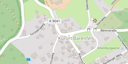 Pension auf Satellitenbild
