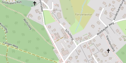 Pension auf Satellitenbild