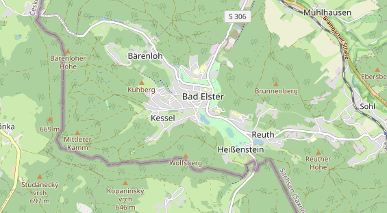 Pension auf Karte