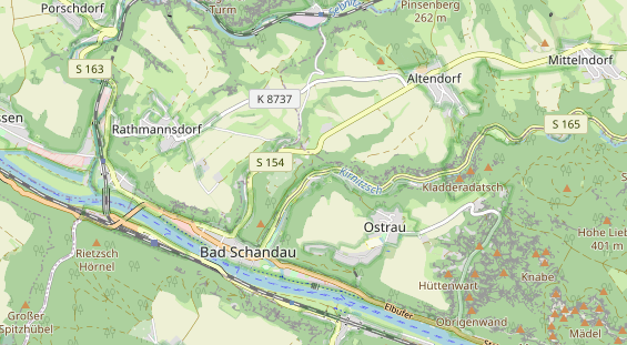 Pension auf Karte