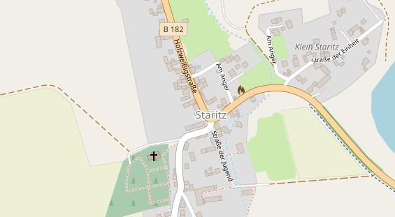 Pension auf Satellitenbild