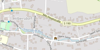 Pension auf Satellitenbild