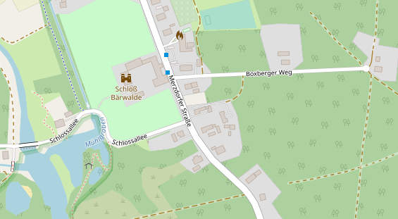 Pension auf Satellitenbild