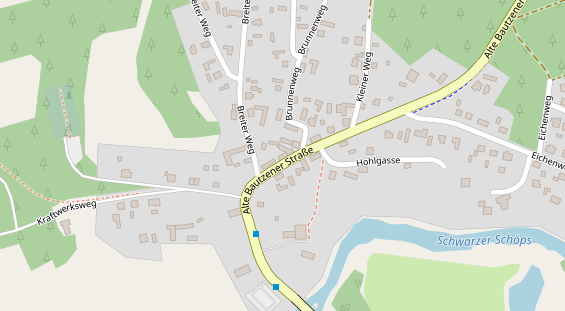 Pension auf Satellitenbild