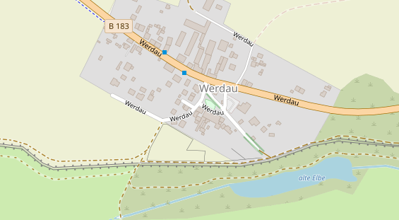 Pension auf Satellitenbild