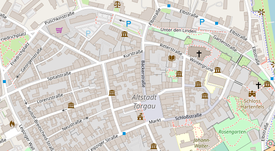 Pension auf Satellitenbild