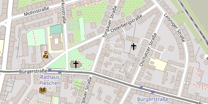 Pension auf Satellitenbild