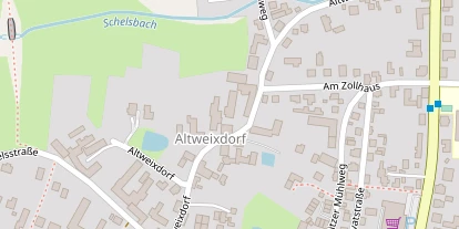 Pension auf Satellitenbild