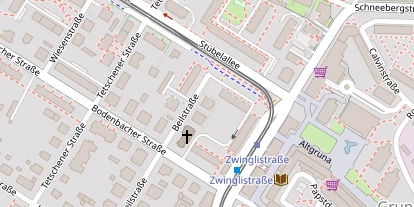 Pension auf Satellitenbild