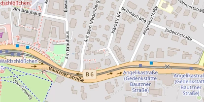 Pension auf Satellitenbild
